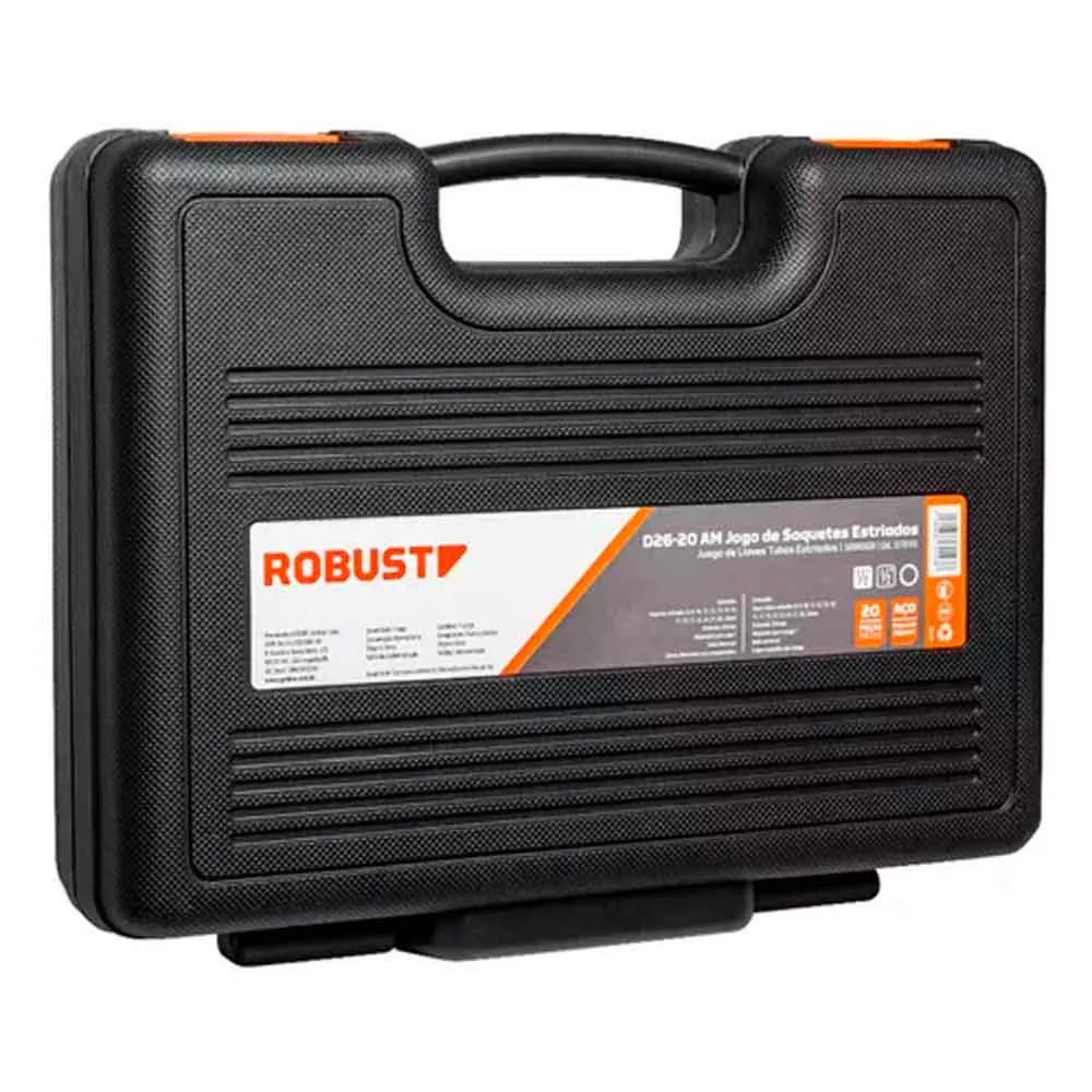 Jogo Soquete Robust 08-32am D26-20am Estriado 1/2 20pç 